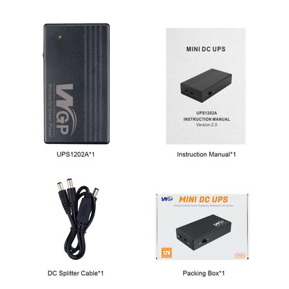 WGP Mini DC UPS 12V 2A for Routers and Network Devices