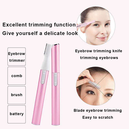 2-in-1 Eyebrow Trimmer & Facial Hair Remover