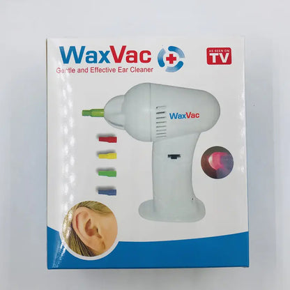 WaxVac Battery-Powered Ear Cleaner with 4 Soft Tips