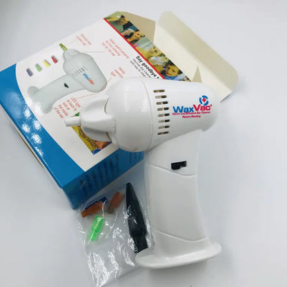 WaxVac Battery-Powered Ear Cleaner with 4 Soft Tips