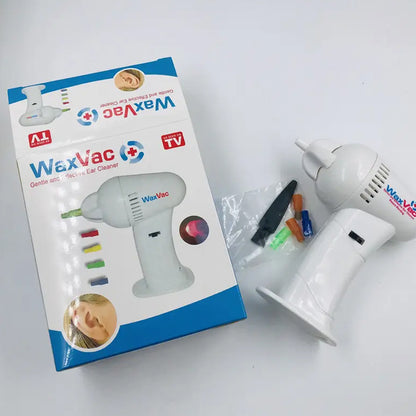 WaxVac Battery-Powered Ear Cleaner with 4 Soft Tips