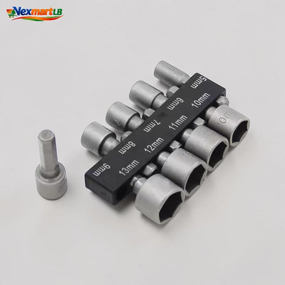 9PCS Hex Nut Socket Drill Adapter Set