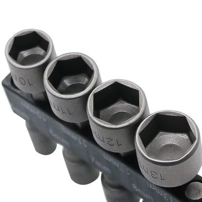 9PCS Hex Nut Socket Drill Adapter Set