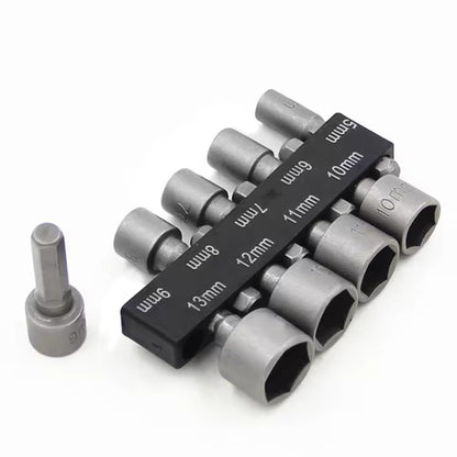9PCS Hex Nut Socket Drill Adapter Set