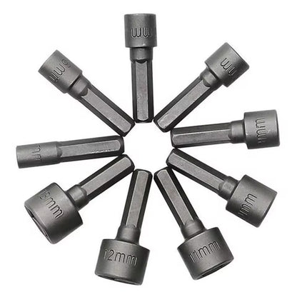 9PCS Hex Nut Socket Drill Adapter Set