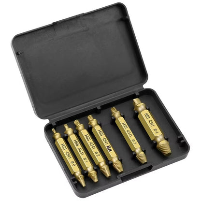 6PCS HSS Screw Extractor & Broken Bolt Remover Set